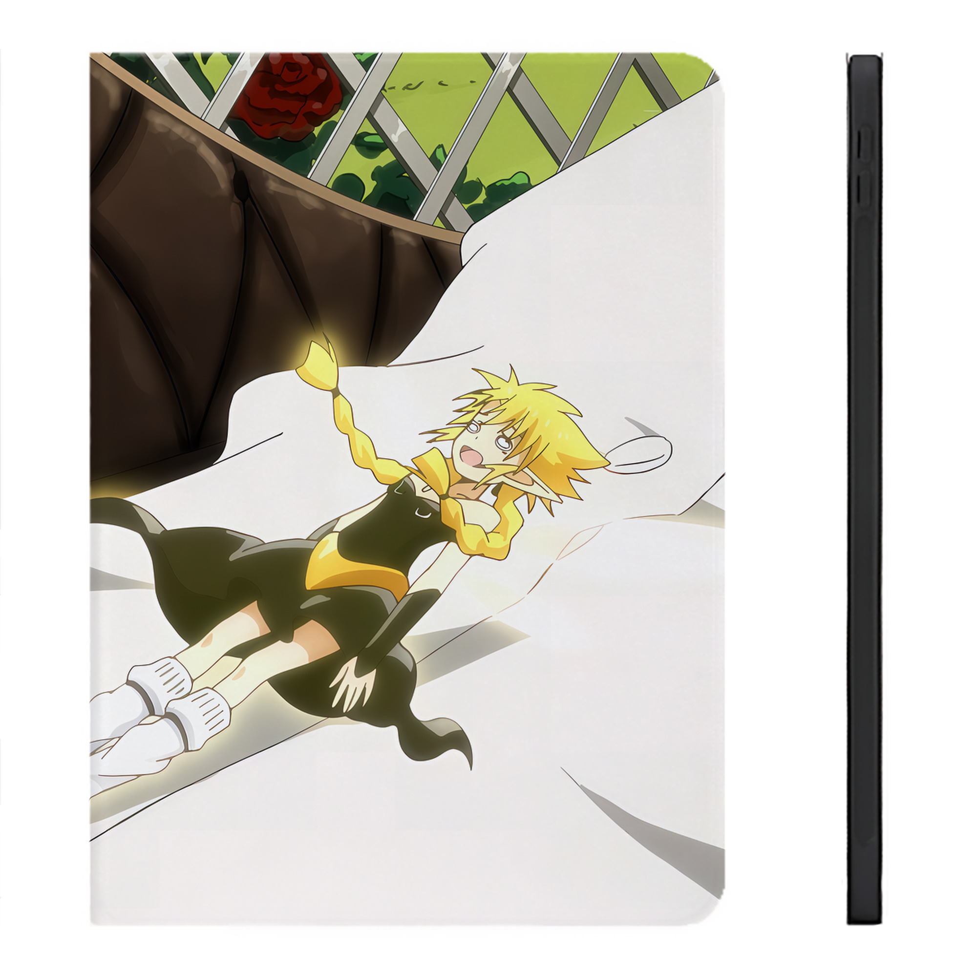 （画像用） 転スラ Regarding Reincarnated to Slime IPadケース ペンホルダー付き ブックスタイルデザイン
